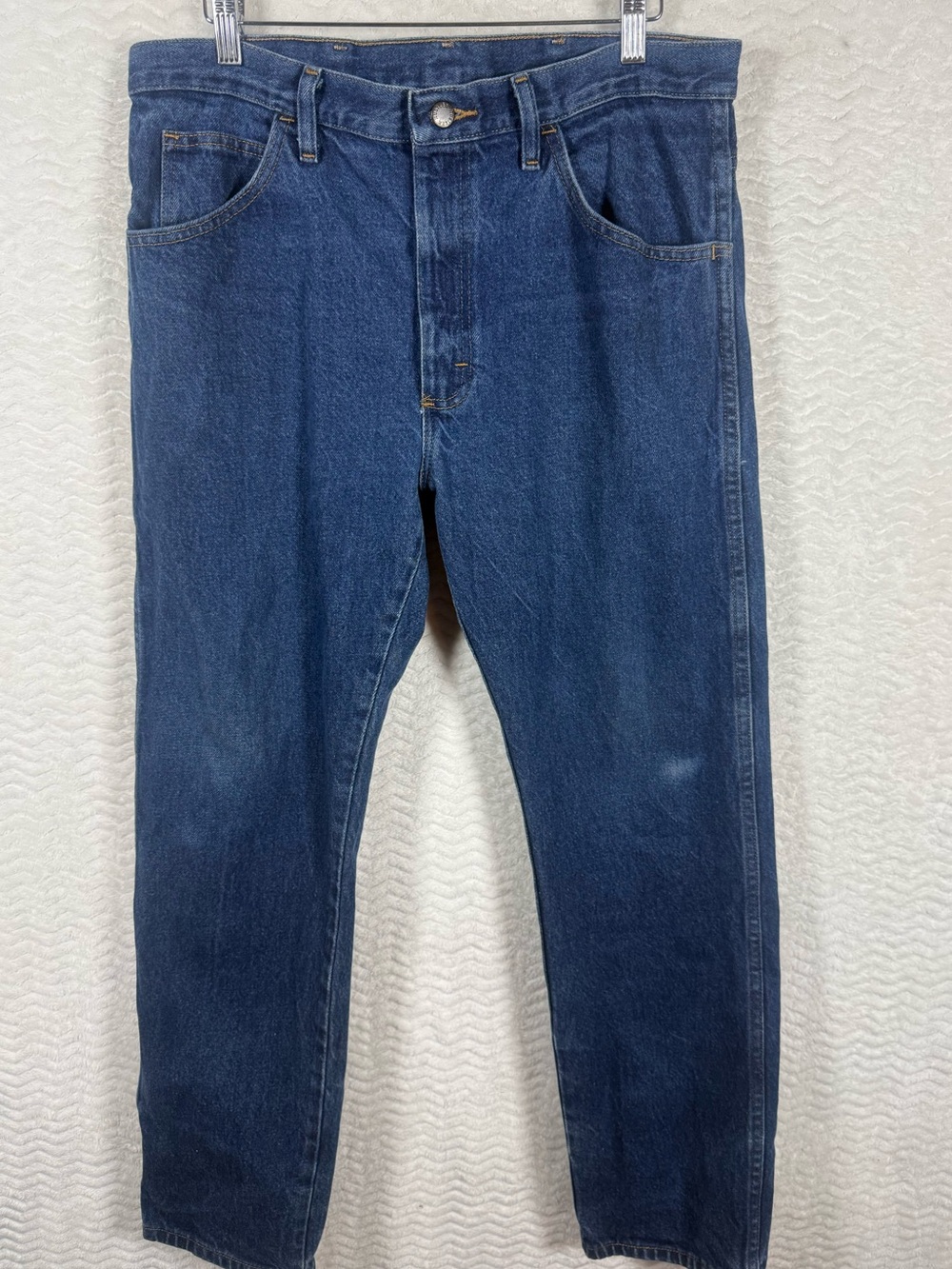 Rustler Men's Relaxed Blue Denim Jeans